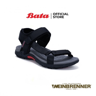Bata บาจา ยี่ห้อ Weinbrenner รองเท้าแตะรัดส้น ลุยป่า สวมใส่ง่าย ไม่ลื่น ใส่ลำลอง สำหรับผู้ชาย รุ่น Gateway สีดำ 8516057