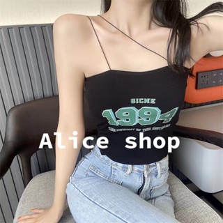 Alice  เสื้อกล้าม เสื้อครอปแฟชั่น เกาหลี  Unique Korean Style Comfortable สวย A20K04I 36Z230909