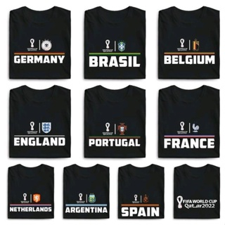 เสื้อยืด พิมพ์ลาย World Cup 2022