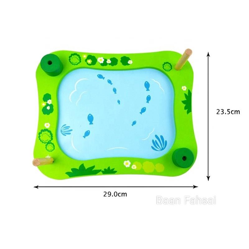 ของเล่นไม้-ของเล่น-montessori-เกมตกปลารูปสัตว์-เสริมพัฒนาการ