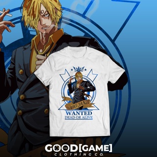 เกมที่ดี One Piece อะนิเมะ Sanji โพลีเอสเตอร์อินเทรนด์ผ้าฝ้ายบุรุษเสื้อเชิ้ตขนาดใหญ่ Zuf_53