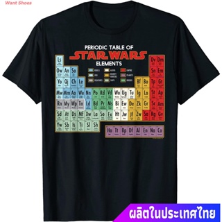 ผ้าฝ้าย 100%เสื้อยืดลำลอง Star Wars Periodic Table Of Elements Graphic Family Suit T-Shirt T-Shirt Sports T-shirtS-_05