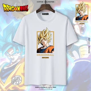 เสื้อยืด cotton super dragon ball z super saiyan son goku chichi t shirt  Anime Graphic Print tees unisex Tshirt_04