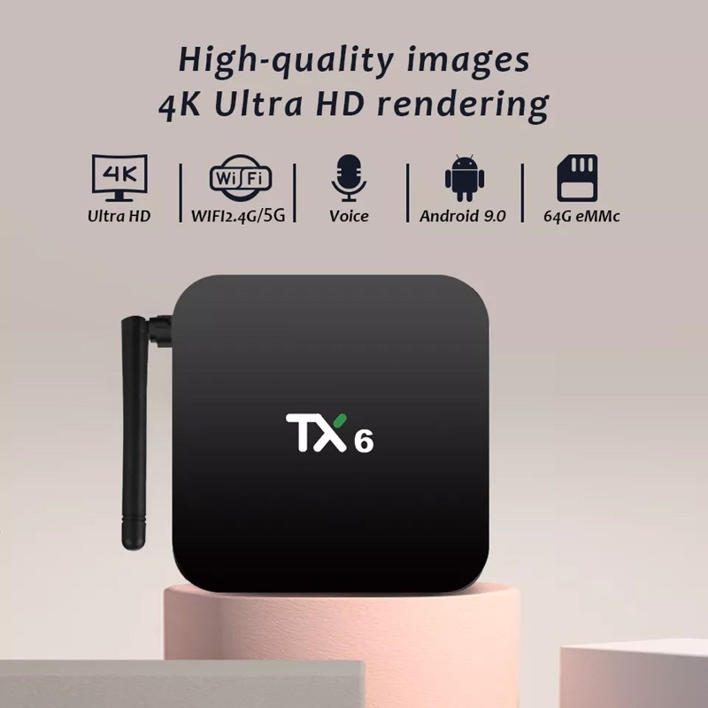 ภาพสินค้าTX6 Android Box แรม 4GB ddr3 / พื้นที่เก็บข้อมูล 32GB Android 9.0 จากร้าน nikytek บน Shopee ภาพที่ 5