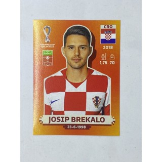 Josip Brekalo สติ๊กเกอร์สะสม ฟุตบอลโลก world cup 2022 Croatia ของสะสมทีมฟุตบอล โครเอเชีย