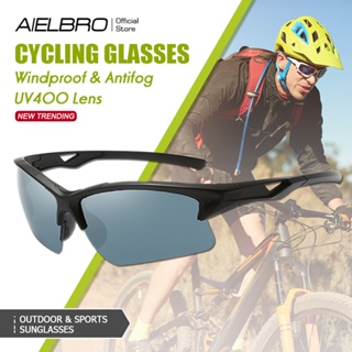 Aielbro แว่นตากันแดด เหมาะกับการขี่รถจักรยาน เล่นกีฬากลางแจ้ง แฟชั่นสําหรับผู้ชาย และผู้หญิง
