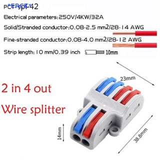 Erck&gt; ใหม่ บล็อกเทอร์มินัลเชื่อมต่อสายไฟ PCT-222 SPL-62/42 ขนาดเล็ก