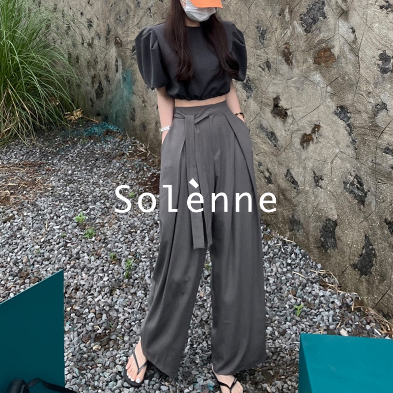 solenne-กางเกง-กางเกงขายาวผู้หญิง-กางเกงขากว้าง-ทันสมัย-พิเศษ-ทันสมัย-สวยงาม-a23l01j-36z230909
