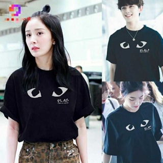 Mens and womens same style couple models PLAY CDG fashion casual tide brand love logo printing short-sleeved T-sh_05