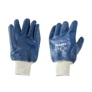 MODERNHOME  ถุงมือผ้าถัก ชุปไนไตร รุ่น 151340 สีน้ำเงิน ถุงมือชุบยาง(gloves) ผลิตจากเส้นใย CX NYLON มีความเหนียว
