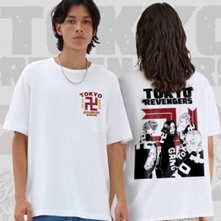 Japanese Anime Tokyo Revengers Mikey Draken oversize Graphic T Shirt Unisex street wear tee white_07