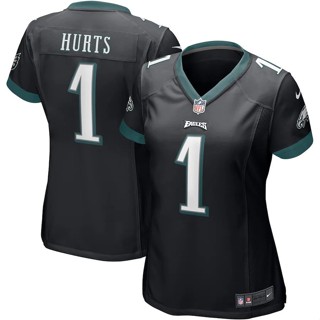 เสื้อกีฬารักบี้ ลายทีม NFL Philadelphia Eagles เสื้อกีฬาแขนสั้น ลายทีม Jalen Hurts 1 ชุด