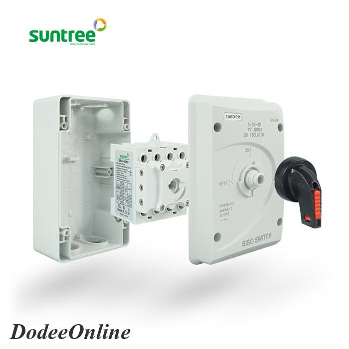 เบรกเกอร์สวิทช์พร้อมกล่องกันน้ำ-isolation-switch-พร้อมข้อต่อสายไฟ-pv-suntree-1200v-dc-25a-รุ่น-dc-siso-1200v-25a-dd