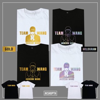 เสื้อยืดแขนสั้น GOT7 Ixjackson WANG tee ver.A | Hologram Gold And White Black