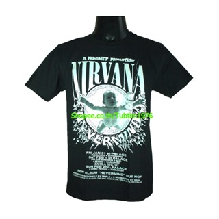 เสื้อยืดโอเวอร์ไซส์เสื้อวง Nirvana เสื้อวงดังๆ วินเทจ เสื้อวินเทจ เนอร์วานา NIR1739S-3XL_53