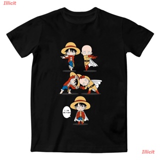 เสื้อยืดยอดนิยม One Piece Man Vs One Punch เสื้อยืดลําลองสําหรับผู้ชายผ้าฝ้ายแขนสั้นคอกลมพิมพ์ลาย Anime Awesome Sho_07