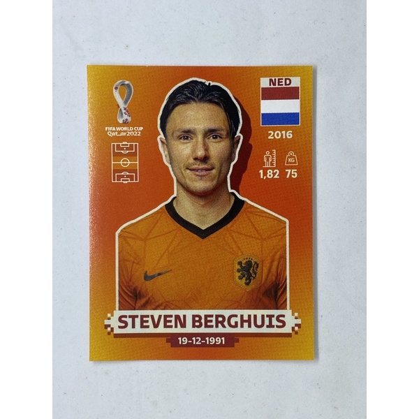 steven-berghuis-สติ๊กเกอร์สะสม-ฟุตบอลโลก-world-cup-2022-netherlands-ของสะสมทีมฟุตบอล-เนเธอร์แลนด์-ฮอลแลนด์