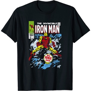 เสื้อยืด พิมพ์ลาย Marvel Avengers Iron Man Big Premier Issue สไตล์คลาสสิก สําหรับผู้ชาย และผู้หญิง เสื้อยืดผู้ชาย -_07