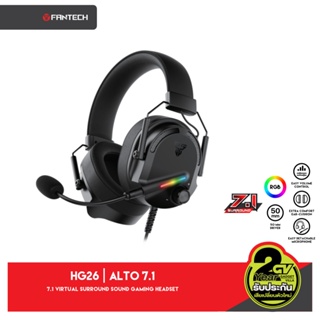 Fantech รุ่น HG26 หูฟังเกมมิ่ง ระบบ 7.1 VIRTUAL SURROUND SOUND Headset Gaming หูฟัง สำหรับเกมแนว FPS , RTS, MMORPG ,MOBA