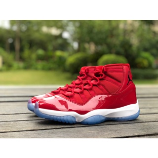 รองเท้าบาสเก็ตบอล Air Jordan 11 AJ11 สีแดงสดใส สไตล์เรโทร 2022 378037-623