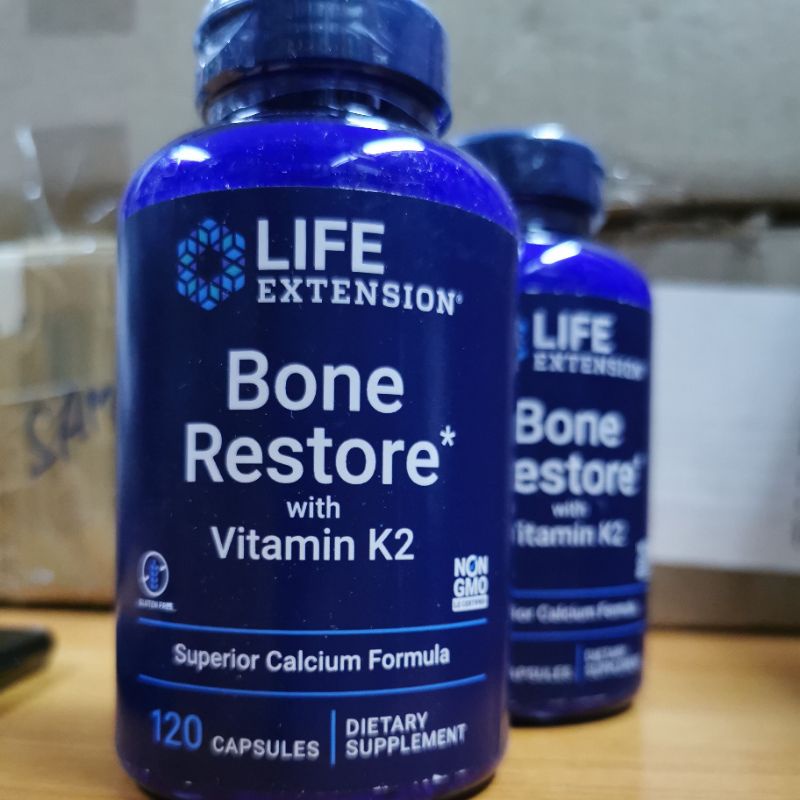 Bone Restore Life Extension Bone Restore with Vitamin K2 120 Capsules