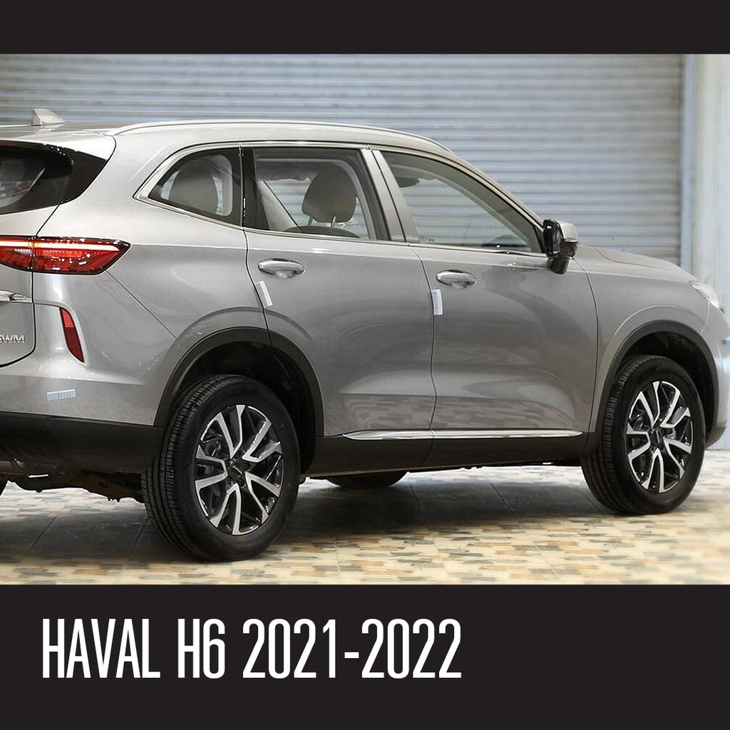 เสาแปะข้างรถสแตนเลส-haval-h6-2021-20220-4ชิ้น-new-arrival-ประดับยนต์-ชุดแต่ง-ชุดตกแต่งรถยนต์