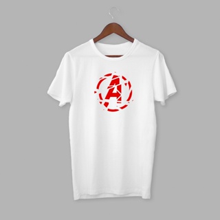 PRNT - Marvel Avengers Printed Logo Shattered White T-Shirt_01