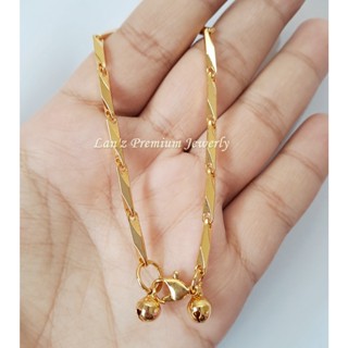 สร้อยข้อมือ ไทเทเนียม 18k สีทอง สําหรับผู้หญิง