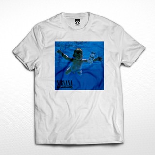 เสื้อยืด พิมพ์ลาย Nirvana nevermind BAND สไตล์ร็อค สําหรับผู้ชาย และผู้หญิง