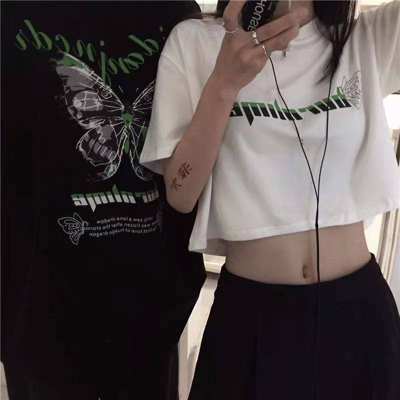 couple-tshirt-croptop-fashion-couples-short-summer-2021-new-korean-version-of-loose-black-butterfly-reveals-short-s-05