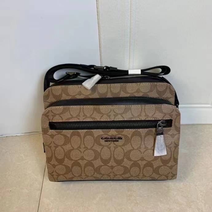COACH WEST CAMERA BAG IN SIGNATURE ((91485)) Shopee Thailand