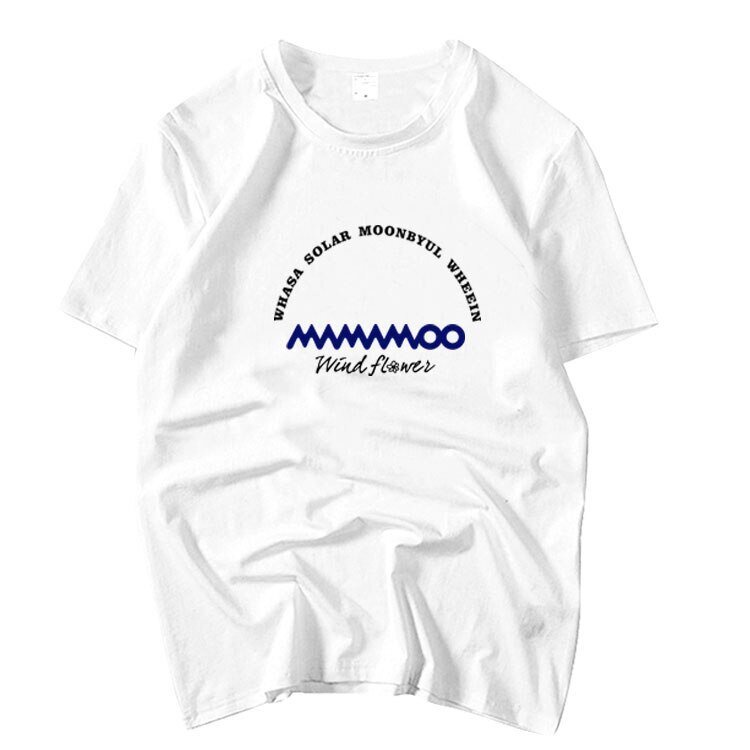 เสื้อยืดผู้ชาย-เสื้อยืด-พิมพ์ลายอัลบั้ม-kpop-mamamoo-wind-flower-same-all-member-name-สําหรับผู้ชายs-5xl