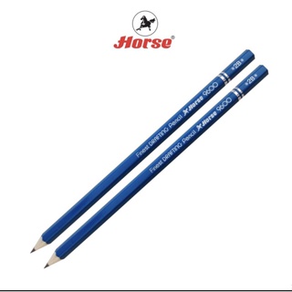 ดินสอไม้ พร้อมยางลบ H-25 รุ่น H-9600 ตราม้า