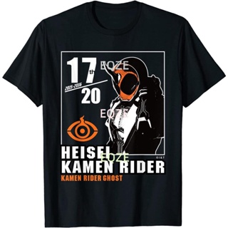 เสื้อยืดสีขาวjca เก็บรั่วซื้อแพงถ้าคุณพลาด🔥เสื้อยืดครบรอบ Baju Dewasa Kamen Rider Ghost Heisei Rider ow6S-4XL