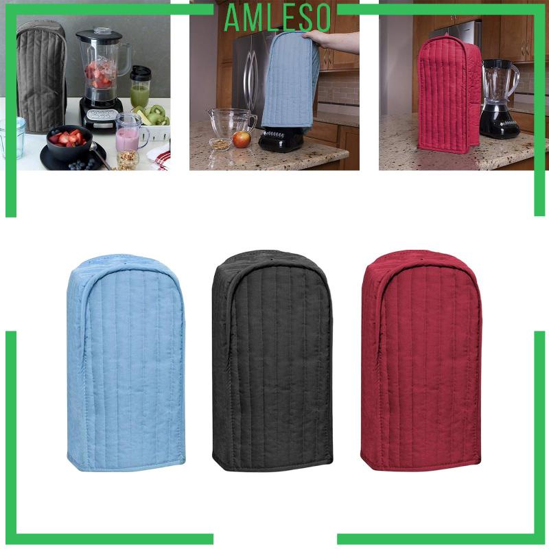 amleso-ผ้าคลุมเครื่องปั่นผสม-ทนทาน-สีฟ้า-สําหรับใช้ในครัวเรือน