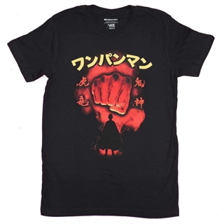 ข้อเสนอพิเศษ หมัดหนึ่ง ซูเปอร์แมน เสื้อยืด One Punch Man Mens T-Shirt- Red Punch Under Kanji Image one punch manเสื_07