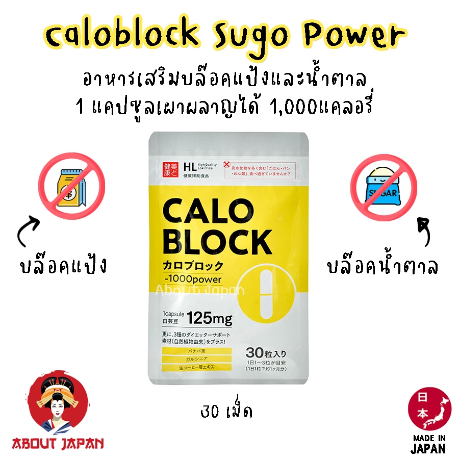 caloblock-sugo-power-ตัวช่วยบล๊อคแป้งและน้ำตาล