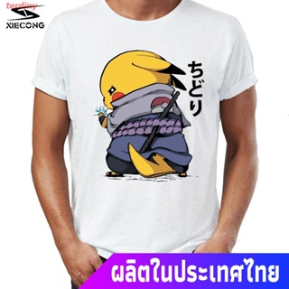 เสื้อยืดเทรนด์Zakk เสื้อผู้ชายเกาหลี เสื้อผู้ชายเท่ๆ terdiny เสื้อยืดนารูโตะ Japanese Cartoon T-shirts Chidori Ske Narut