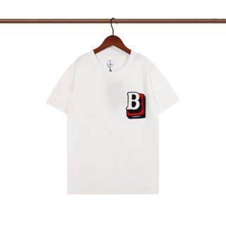 2022 Burberry short-sleeved T-shirt cotton mens and womens logo towel tide ins_01