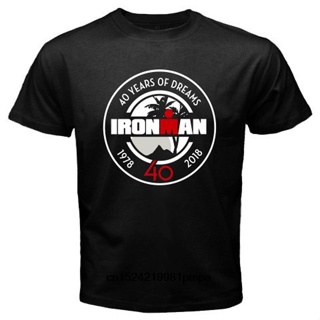 ราคาต่ำสุด!!เสื้อยืด พิมพ์ลาย Iron Man Forty Years Dream Triathlon แฟชั่นฤดูร้อน สําหรับผู้ชายS-3XL_07