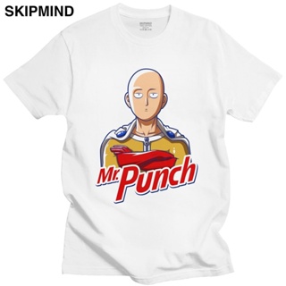 เสื้อยืดแขนสั้นลําลอง ผ้าฝ้าย 100% พิมพ์ลายอนิเมะ One Punch Man Saitama Sensei สไตล์ญี่ปุ่น สําหรับผู้ชาย LHZYสามาร_07