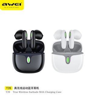 AWEI T39 หูฟังบลูทูธไร้สาย True Wireless พร้อมกล่องชาร์จไฟ Bluetooth V5.3 TWS