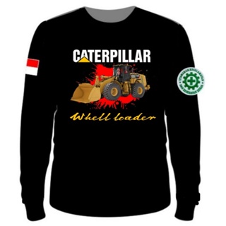 เสื้อยืดแขนยาว พิมพ์ลาย Caterpillar loader / DTF