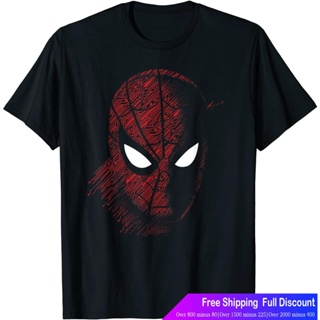 เสือยืดผู้ชาย เสื้อบอดี้โ Marvel Spider-Man: Far From Home Close Up T-Shirt T-ShirtS-5XL_01