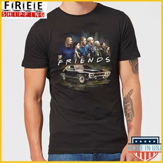 เสื้อยืดลำลองQwe122ev เสื้อยืดแขนสั้น ผ้าฝ้าย พิมพ์ลาย Friend Fast And Furious Years สีดํา สําหรับผู้ชาย AF123SD392_07