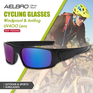Aielbro แว่นตากันแดด UV400 กรอบขนาดเล็ก สไตล์ฮิปฮอป พังก์ เรโทร สําหรับผู้หญิง ผู้ชาย ขี่จักรยาน กลางแจ้ง