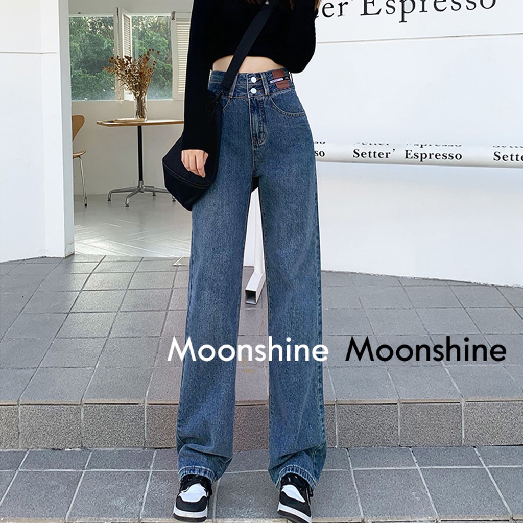 moon-กางเกงขายาว-กางเกงเอวสูง-ย้อนยุค-2023-new-สวยงาม-korean-style-high-quality-beautiful-a23l09t-36z230909