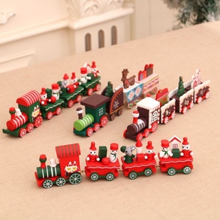 โมเดลรถไฟ คริสต์มาส #christmas โมเดลงานไม้ ขนาด 54*32*38cm