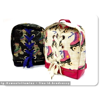 กระเป๋าเป้ (ชมพู) ลายโรลเลอร์ (Roller Backpack) จาก Sretsis (สินค้าใหม่ ป้ายห้อย ของแท้ 100% จาก Shop คะ)