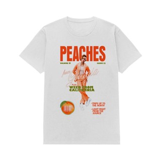 เสื้อยืดพิมพ์ลาย เสื้อยืด ลายวงร็อคเกอร์สตาร์ Justin Bieber Peaches